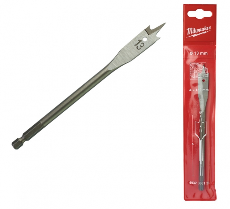 Milwaukee Wiert�o do drewna pi�rowe �opatkowe13x152mm Hex