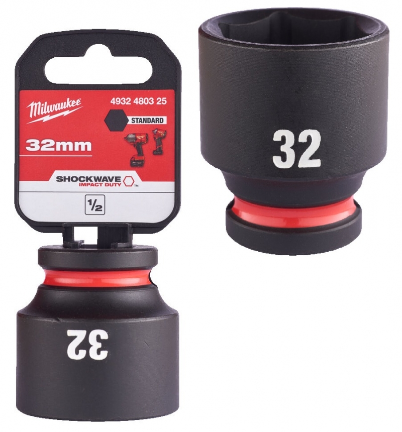 4932480325 Milwaukee Nasadka udarowa kr�tka 1/2  32mm 