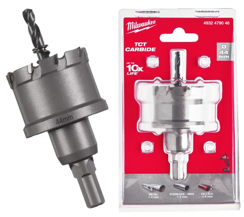 4932479046 Milwaukee Otwornica do stali nierdzewnej metalu 44 mm TCT
