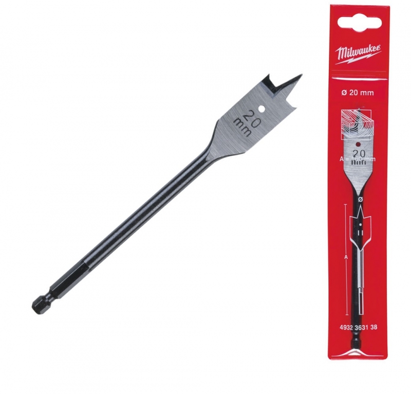 4932363138 Milwaukee Wiert�o do drewna pi�rowe �opatkowe  20x152mm Hex 