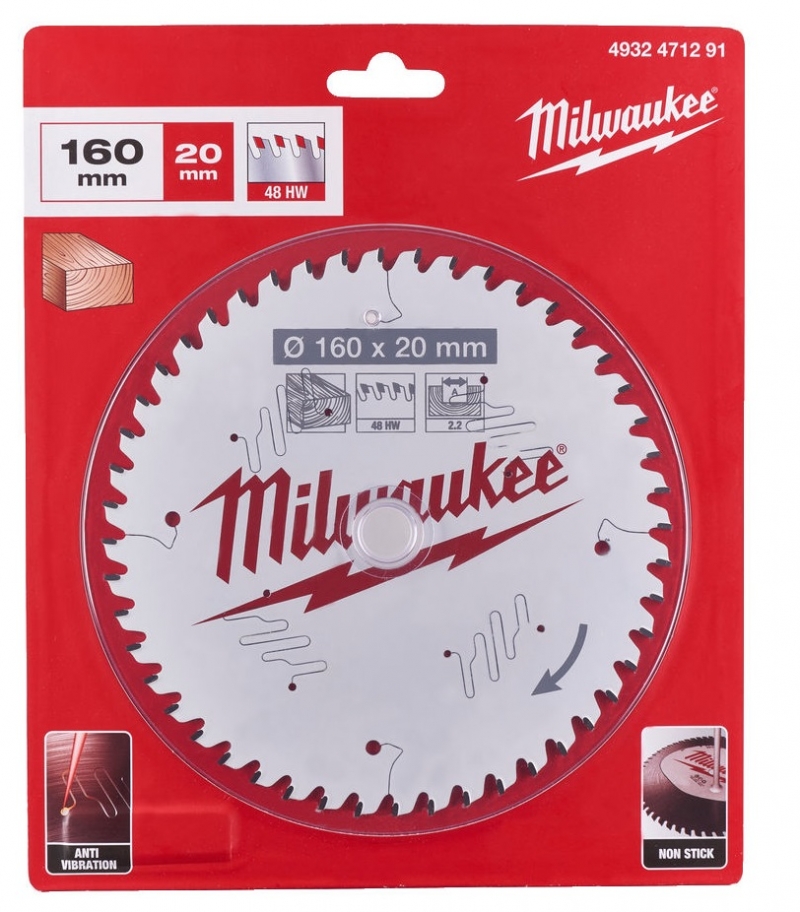 4932471291 Milwaukee Tarcza Tn�ca Widiowa 160mm x 20otw�r x48Z 