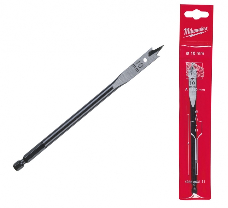 4932363131 Milwaukee Wiert�o do drewna pi�rowe �opatkowe 10x152mm Hex 