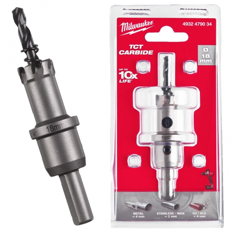 4932479034 Milwaukee Otwornica do stali nierdzewnej metalu 18 mm TCT
