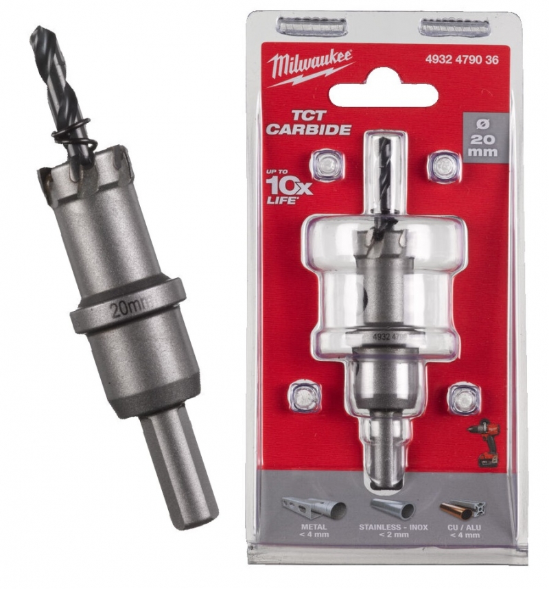 4932479036  Milwaukee Otwornica do stali nierdzewnej metalu 20 mm TCT