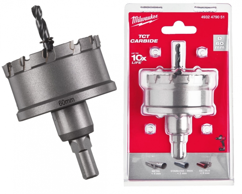 4932479051 Milwaukee Otwornica do stali nierdzewnej metalu 60 mm TCT