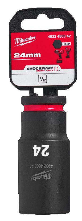 4932480342 Milwaukee Nasadka Udarowa 1/2 24mm Przedłużona Impact