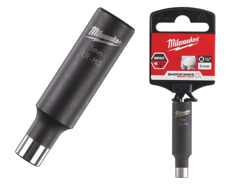Milwaukee Nasadka Udarowa 5mm D�uga SHOCKWAVE 
