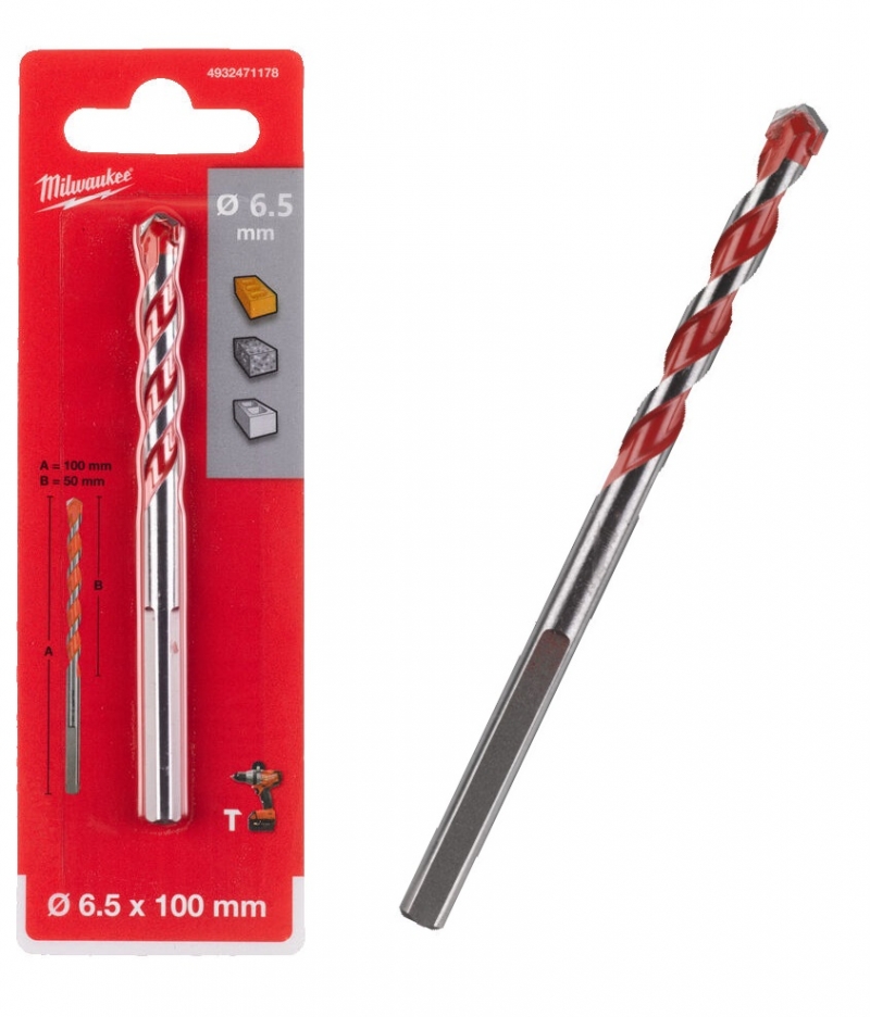 4932471178 Wiert�o Milwaukee do betonu 6.5x100mm 