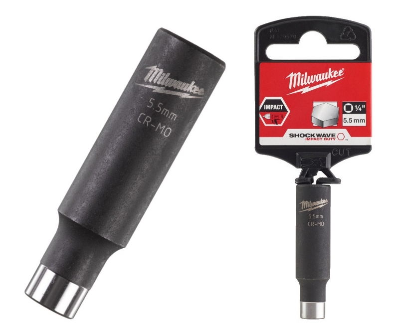 Milwaukee Nasadka Udarowa 5.5mm D�uga SHOCKWAVE 