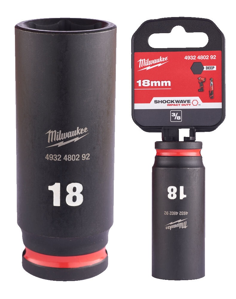 Milwaukee Nasadka Udarowa D�uga 3/8 6-pkt 18mm