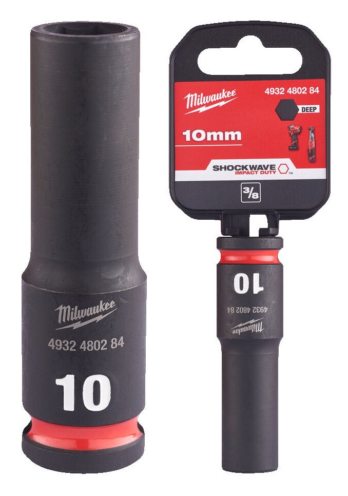 4932480284 Milwaukee Nasadka Udarowa D�uga 3/8 6-pkt 10mm 