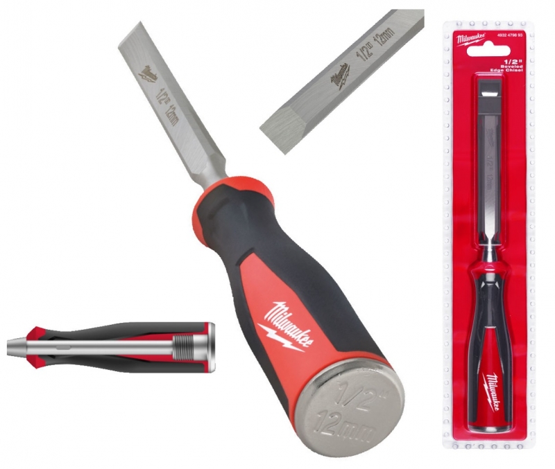 4932479893 Milwaukee D�uto 12mm o sfazowanej kraw�dzi do drewna, Pobijania