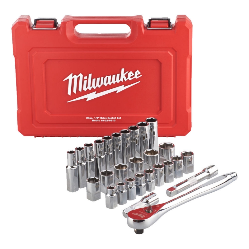 4932471864 Milwaukee Zestaw Mechaniczny Kluczy Nasadowych 28szt 1/2 