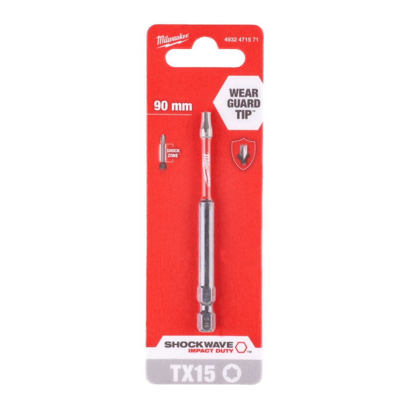 4932471571 Milwaukee Bit do wkr�tarki TX15 90mm  ShockWave