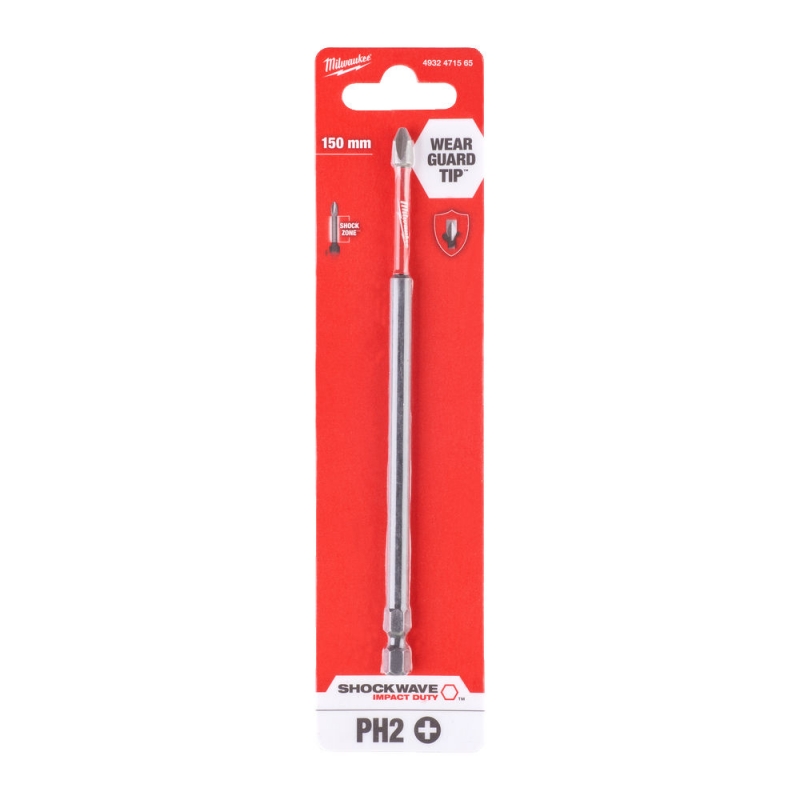 4932471565 Milwaukee Bit do wkr�tarki Ph2 152mm  ShockWave 