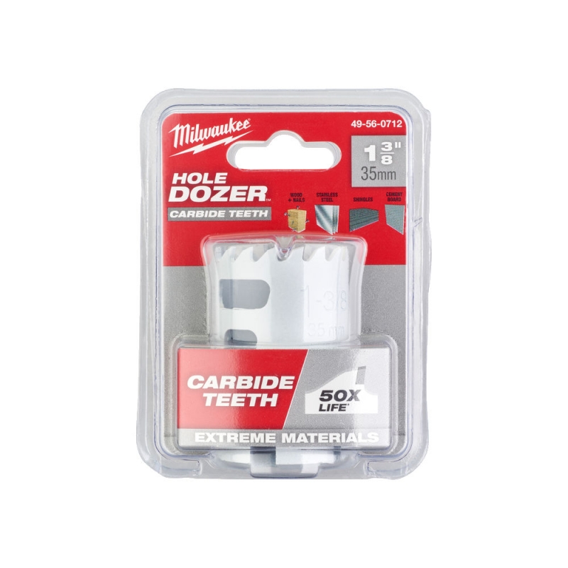 Milwaukee Otwornica z w�glikiem wolframu Carbide 35mm 1 3/8  Inox