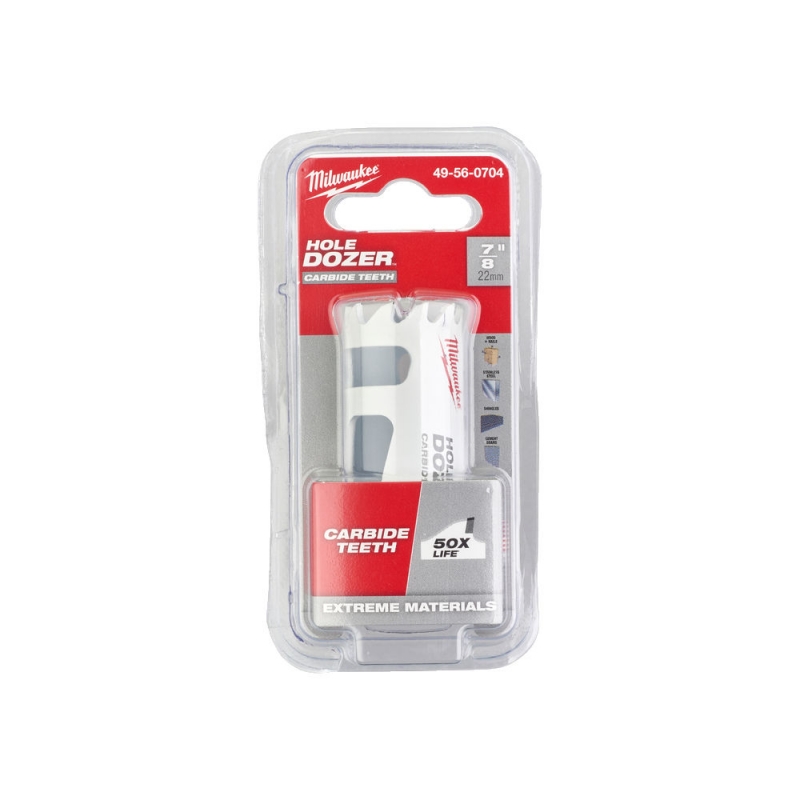 49560704 Milwaukee Otwornica z w�glikiem wolframu Carbide 22mm 7/8 Inox 