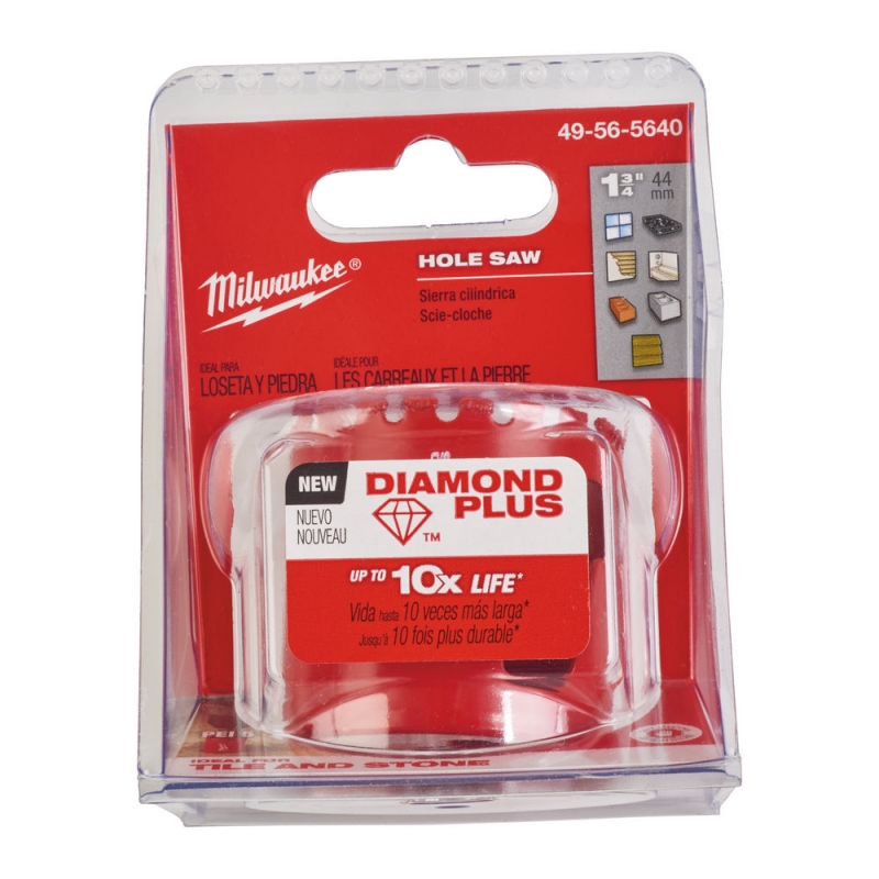 49565640 Wiert�o Diamentowe PLUS 44mm Milwaukee do p�ytek Gresu
