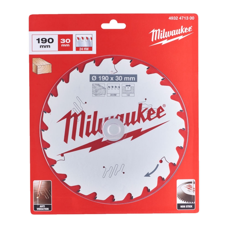 4932471300 Milwaukee Tarcza Tn�ca Widiowa 190mm x 30mm otw�r x 24Z 