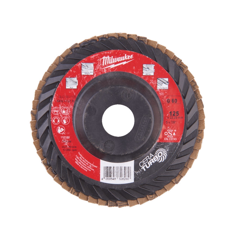 4932472232 Milwaukee Tarcza Lamelowa �ciernica Listkowa Ceramiczna 125mm GR60 