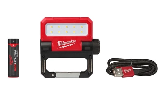 4933479766 Milwaukee Latarka Reflektor Sk�adany L4 FFL-301 IP54 550Lm