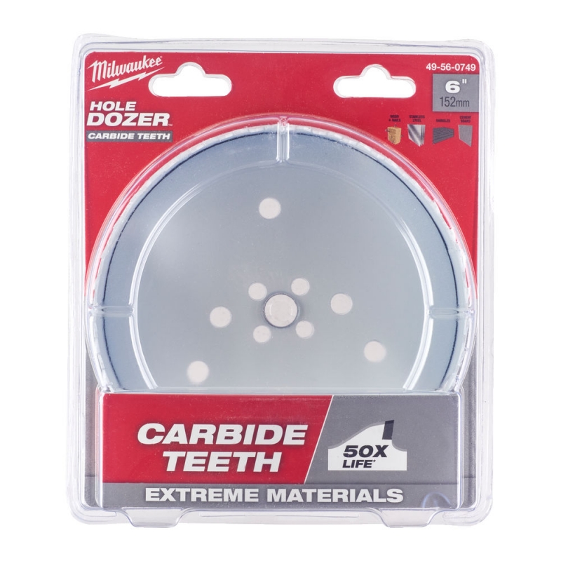 Milwaukee Otwornica z w�glikiem wolframu Carbide 152mm 6 Inox