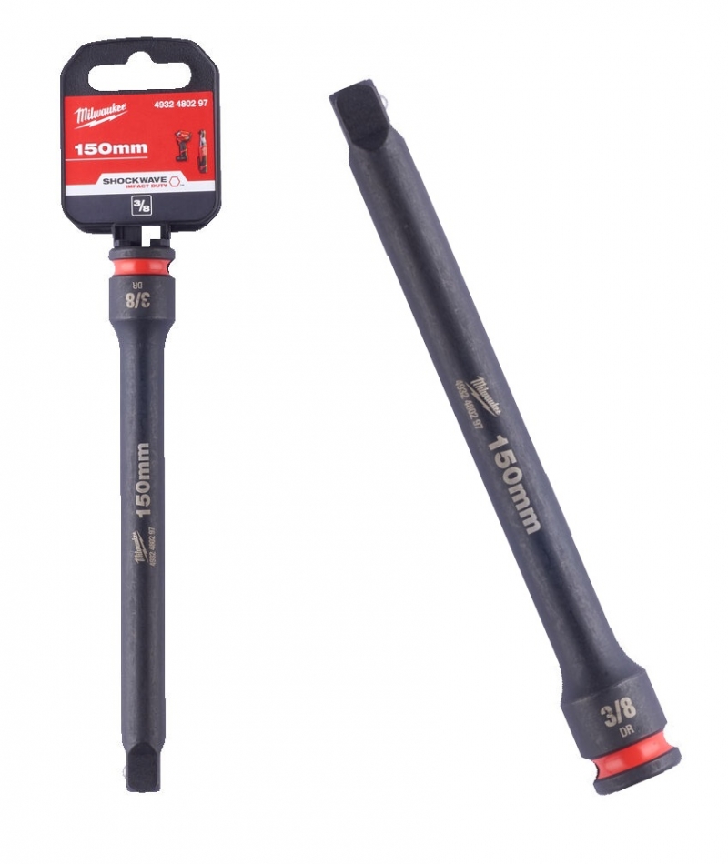 4932480297 Milwaukee Przed�u�ka Udarowa 3/8 150mm Shockwave 