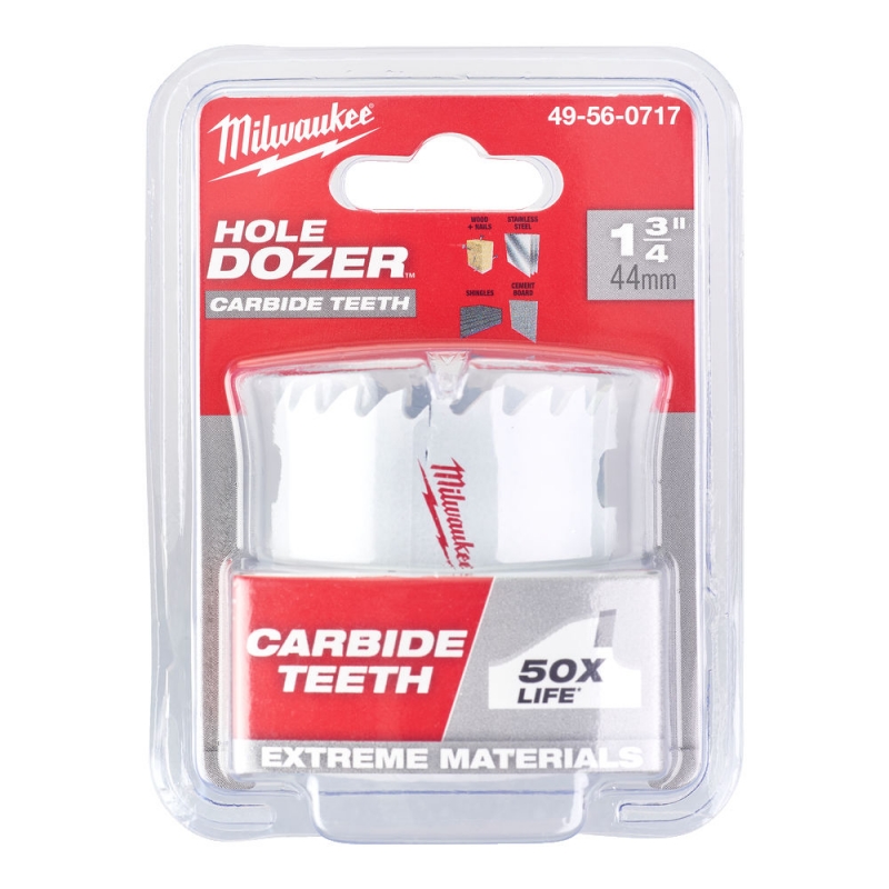 49560717 Milwaukee Otwornica z w�glikiem wolframu Carbide 44mm 1 3/4  Inox 