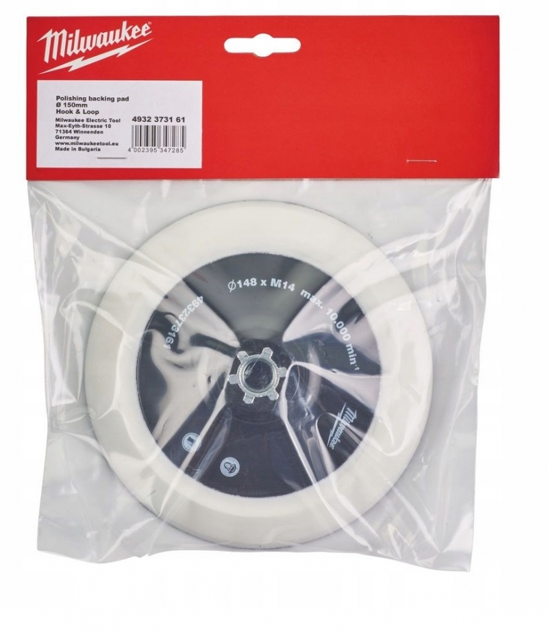 4932373161 Podk�adka tarczy polerskiej fi 150x25 mm MILWAUKEE  AP12 FAP180 