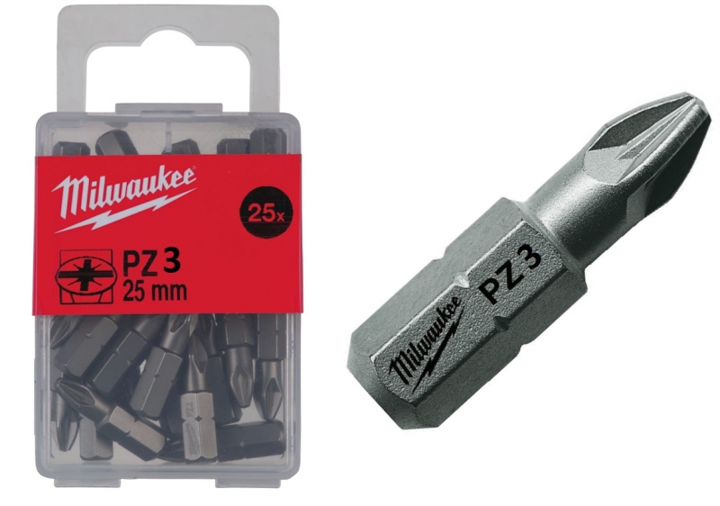 4932399591 Milwaukee Bit PZ3x25mm 25szt Opakowanie