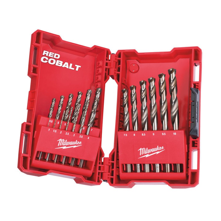 4932352470 MILWAUKEE Wiert�a do Metalu Kobalt 19szt HSS Kaset Zestaw  Wierte� 