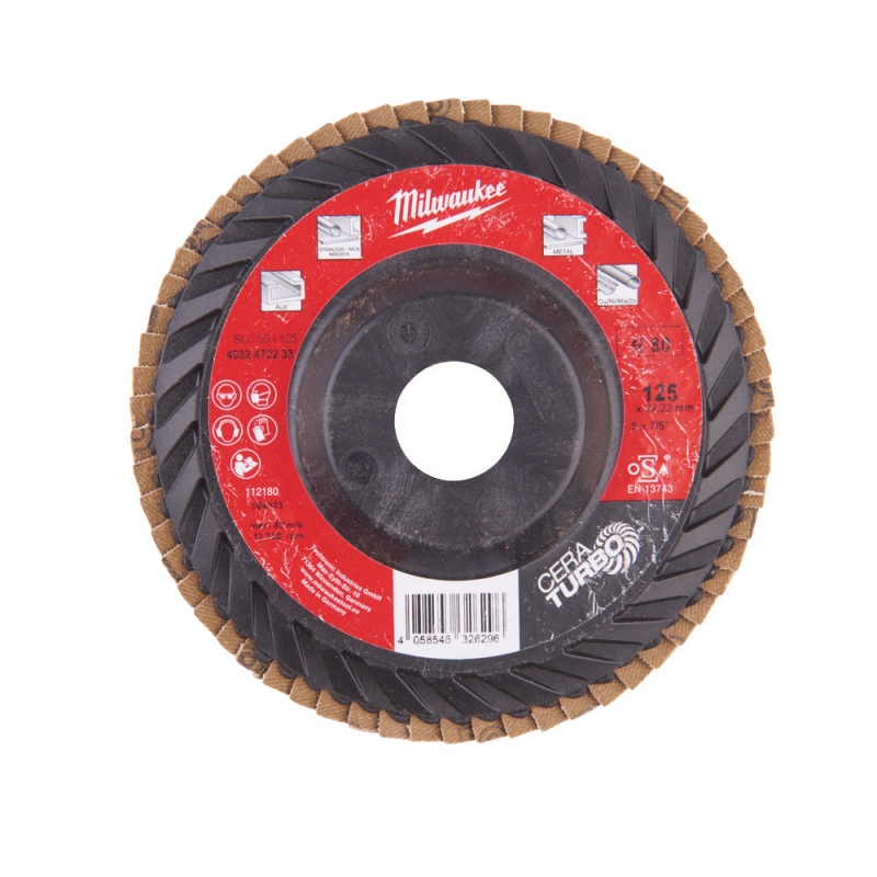 4932472233 Milwaukee Tarcza Lamelowa �ciernica Listkowa Ceramiczna 125mm GR80 