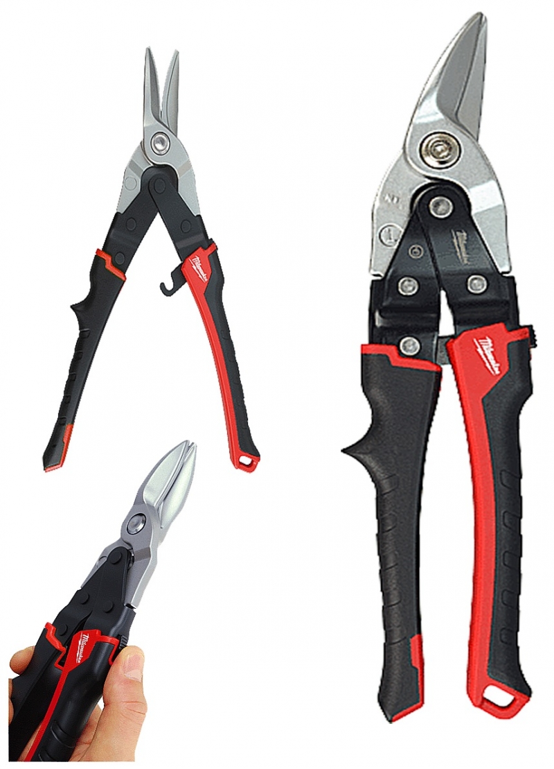 MILWAUKEE Nozyce do blachy profili Lewe 260mm  