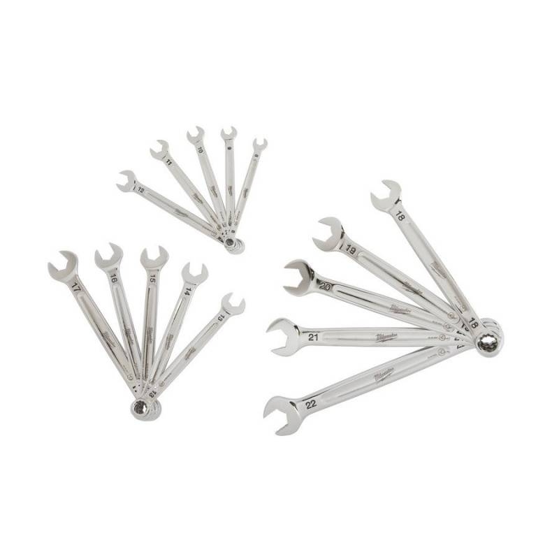 4932464258 Zestaw Kluczy P�asko-Oczkowych 15szt Metryczny Milwaukee 