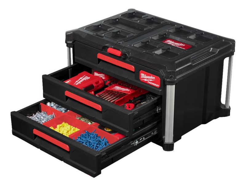 4932472130 Skrzynia Packout z 3 Szufladami ToolBox Milwaukee