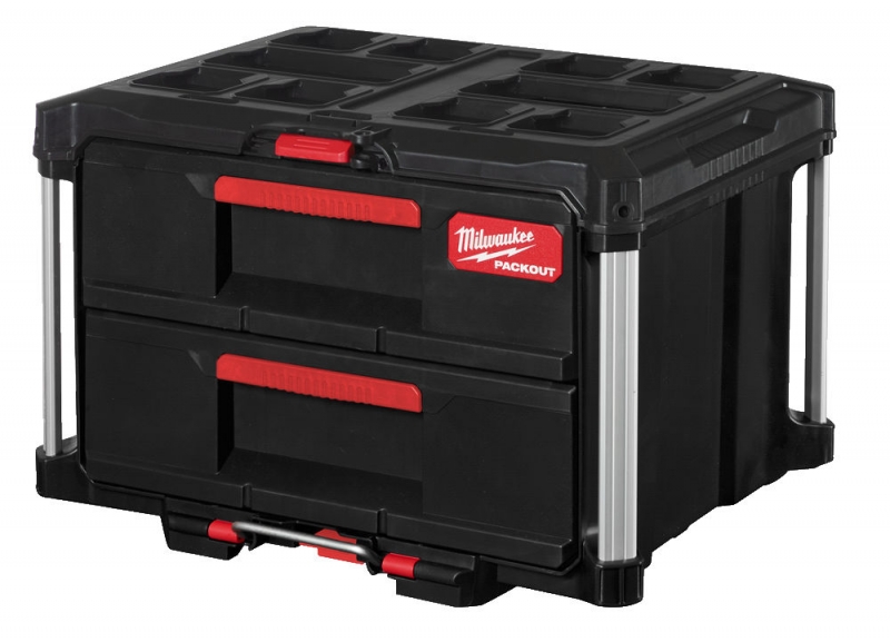 4932472129 Milwaukee Skrzynia Packout z 2 Szufladami