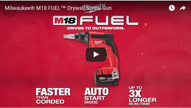4933459201 MILWAUKEE Akumulatorowa Bezszczotkowa Wkr�tarka do suchej zabudowy  M18  AUTO-START M18 FSG-0X 