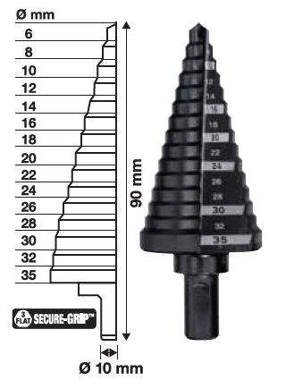 48899335 Wiert�o Wielostopniowe Choinka 6-35mm  do metalu
