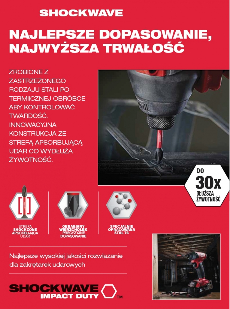 4932471824 MILWAUKEE Przed�uzka Uchwyt magnetyczny do bit�w adapter 1/4 152mm Quick 