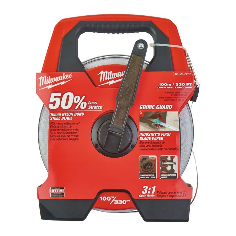 48225211 Milwaukee Ta�ma Miernicza D�uga Otwarta 100m/330FT x 9,5mm 