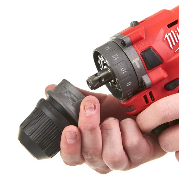 4933464138 Milwaukee M12 FPDXKIT-202X Wiertarko-wkr�tarka udarowa z wymiennym uchwytem FUEL Z ko�c�wkami 