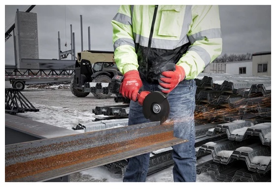 Milwaukee Szlifierka K�towa 125mm z w��cznikiem suwakowym   M18 FHSAG125XB-552X 2x5.5Ah + �adowarka 