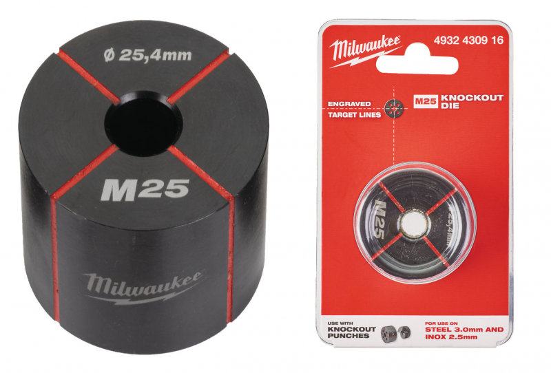 4932430916 MILWAUKEE Matryca M25 25,4mm do Otwornicy M18HKP