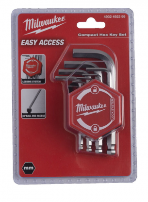 4932492399 Zestaw kluczy imbusowych 9 szt  z kulk� MILWAUKEE