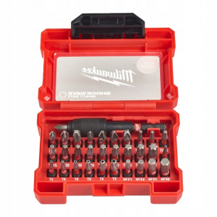 4932464240 Milwaukee Zestaw Bit�w Udarowych 32 elementy w kasecie Shockwave 