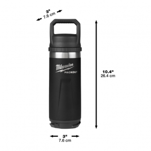 4932493466 Butelka termiczna 710 ml  kubek na napoje kaw� wod�  Packout Milwaukee Czarny