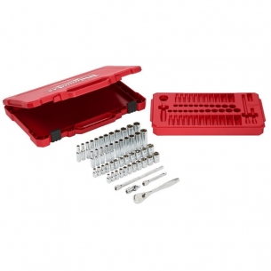 4932464944 Milwaukee Zestaw Nasadek z Grzechotk� 1/4 Metryczne i calowe 50szt 