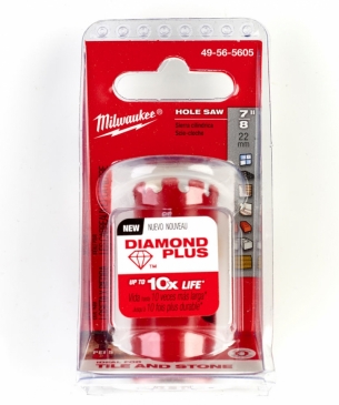 49565605  Wiert�o Diamentowe PLUS 22mm Milwaukee do p�ytek Gresu