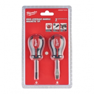 4932471810 Milwaukee Zestaw Wkr�takow kr�tkich 2szt  P�aski i Krzy�owy