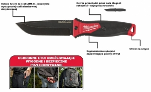 Milwaukee N� z ostrzem sta�ym HARDLINE